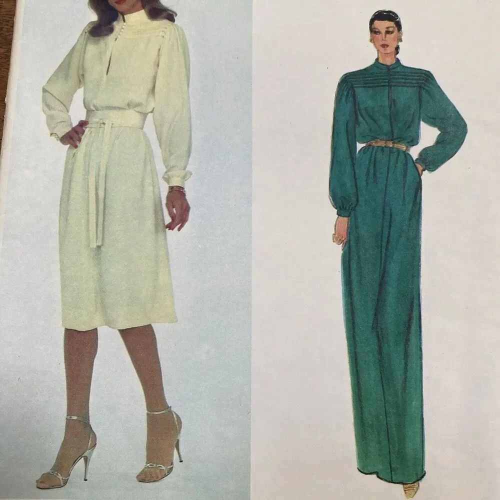 Vintage Vogue Sewing Pattern 2352 Paris Original Size 10 Nina Ricci Dress & Belt